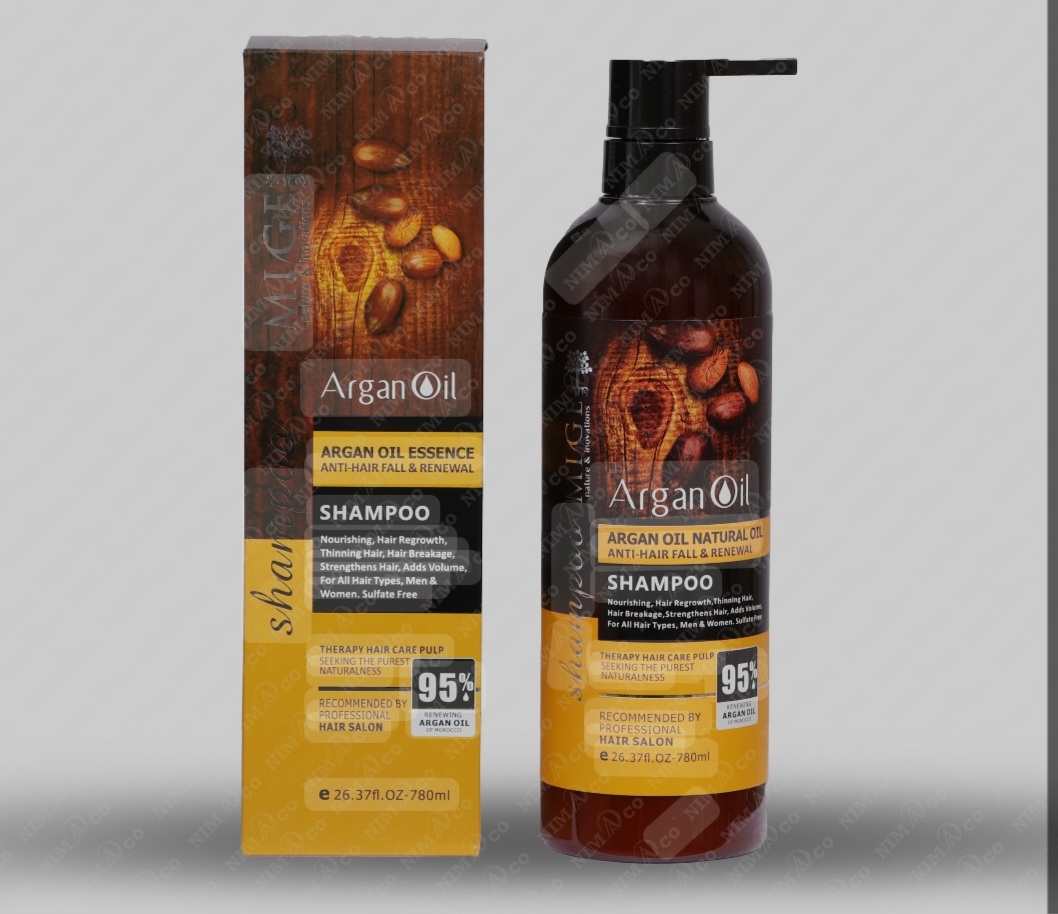شامپو میگ حاوی روغن ارگان بدون سولفات ۷۸۰میل