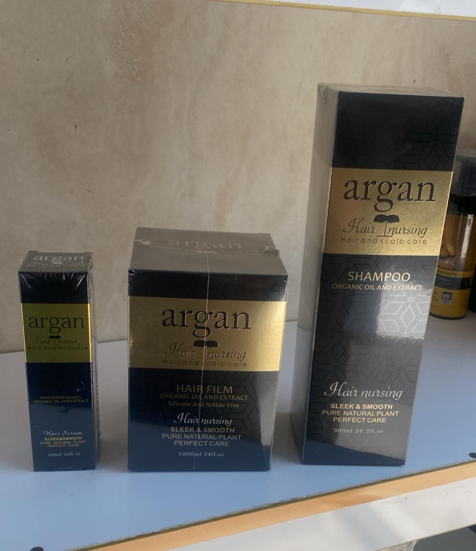 ماسک مو ارگان نوار طلای و شامپو ارگان نوارطلایی
