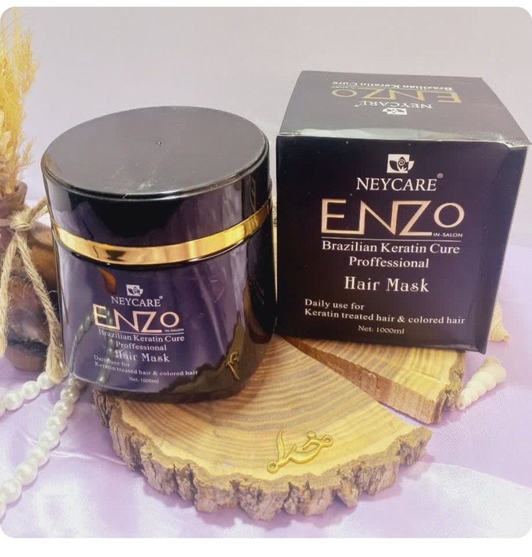 ماسک مو کراتینه و نرم کننده و بدون سولفات و برند انزو ENZO اصلی