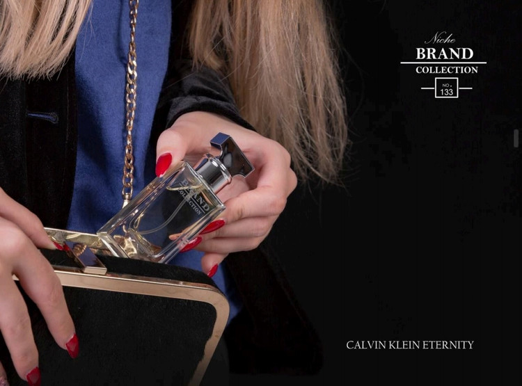 عطر ادکلن زنانه اترنیتی کلوین کلاین برند کالکشن مدل 133 (Calvin Klein Eternity) حجم 25 میل Brand collection No 133 Calvin Klein Eternity