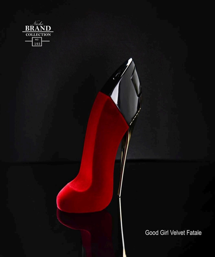 عطر ادکلن زنانه گود گرل ولوت فتال (قرمز) برند کالکشن مدل 193 (Carolina Herrera Good Girl velvet fatale) حجم 25 میل Brand collection No 193 Carolina Herrera Good Girl velvet fatale