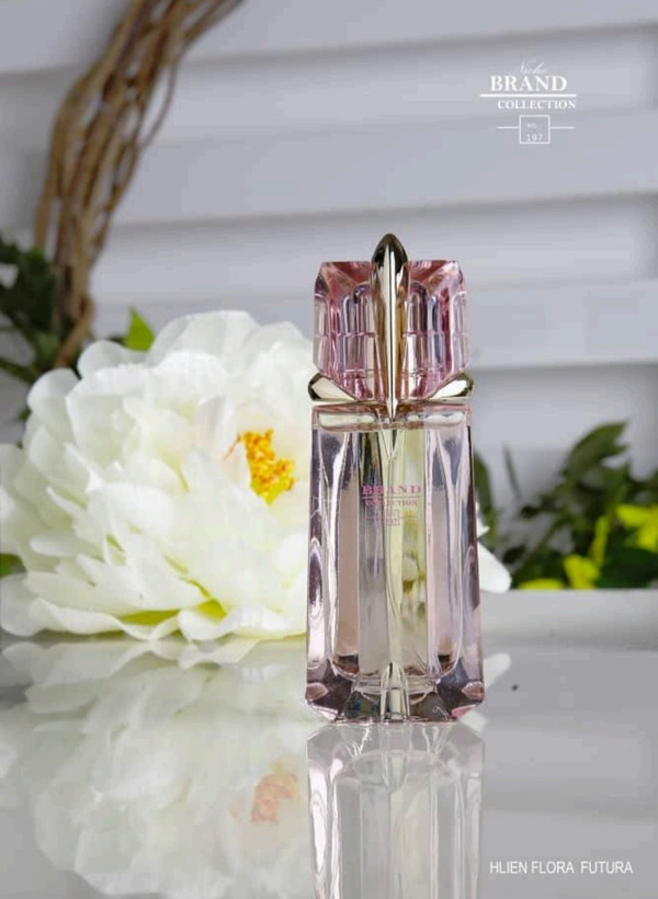 عطر ادکلن زنانه تیری ماگلر الین فلورا برند کالکشن کد 197 (Thierry Mugler Alien Flora Futura) حجم 25 میل Brand collection No.197 Thierry Mugler Alien Flora Futura