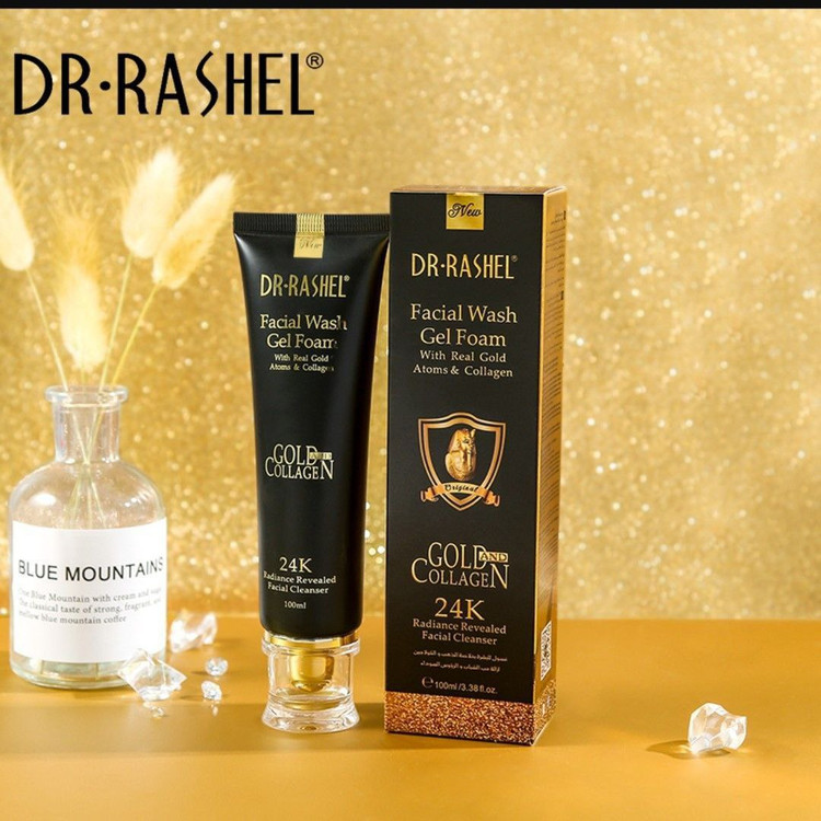 ژل شوینده صورت طلا و کلاژن دکتر راشل (Dr.Rashel)