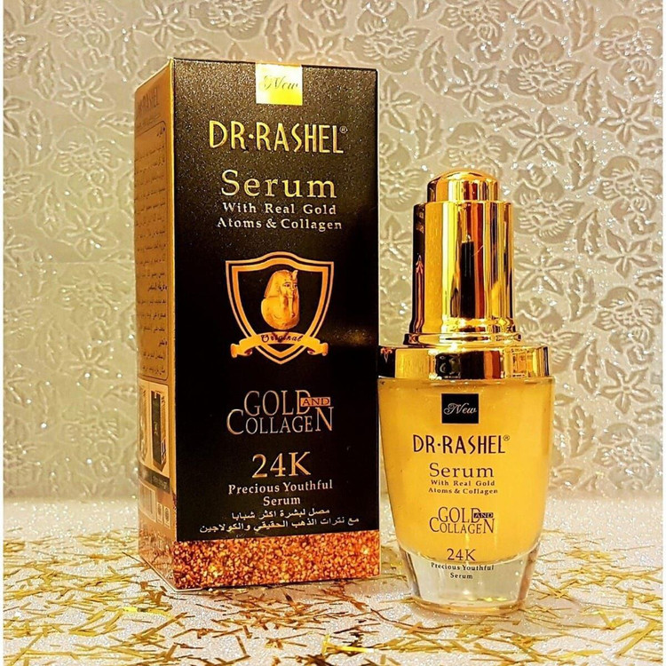 سرم صورت طلا کلاژن جوانساز دکتر راشل (Dr.Rashel)