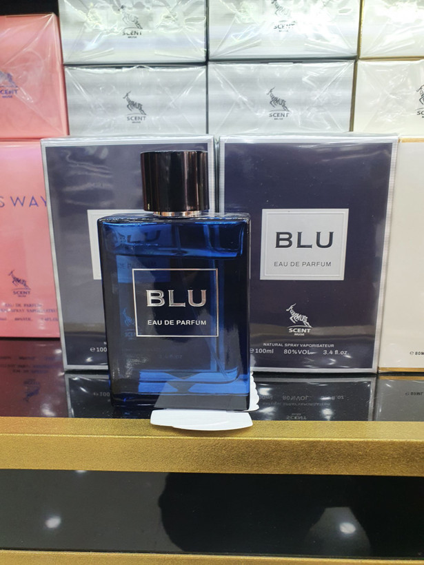 عطر Blu eau de parfum برند scent حجم 100 میل