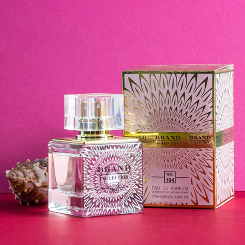 عطر ادکلن زنانه ورساچه کریستال نویر فراگرنس مارکویی کالکشن کد 104 (Fragrance world Marque Versace Crystal Noir) حجم 25 میل Fragrance world Marque Collection no.104 Versace Crystal Noir