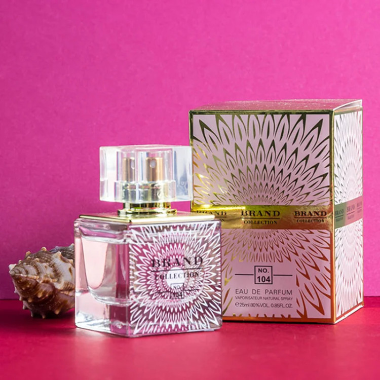 عطر ادکلن زنانه ورساچه کریستال نویر فراگرنس مارکویی کالکشن کد 104 (Fragrance world Marque Versace Crystal Noir) حجم 25 میل Fragrance world Marque Collection no.104 Versace Crystal Noir