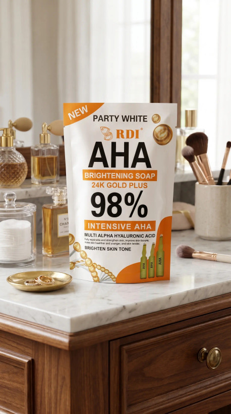 🟠 صابون فرمول ۹۸٪ AHA: لایهبرداری حرفهای و خداحافظی با لک و تیرگی! 🍊✨