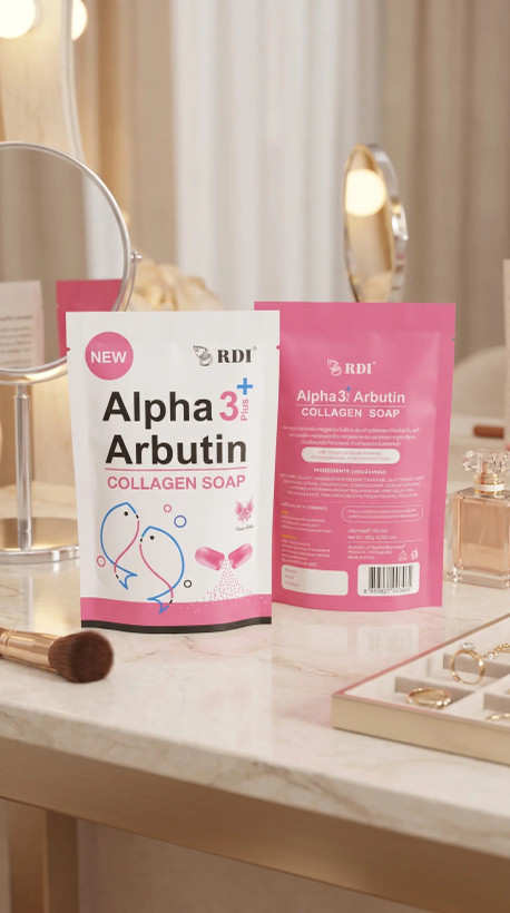 صابون Alpha 3 Plus Arbutin & Collagen برند RDI دقیقاً همون چیزیه که نیاز داری! 💖🧴