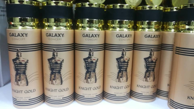 اسپری خوشبوکننده بدن ۲۰۰ میلیلیتر گلکسی کانسپت مدل Knight Gold – رایحه گرم و شیرین مردانه