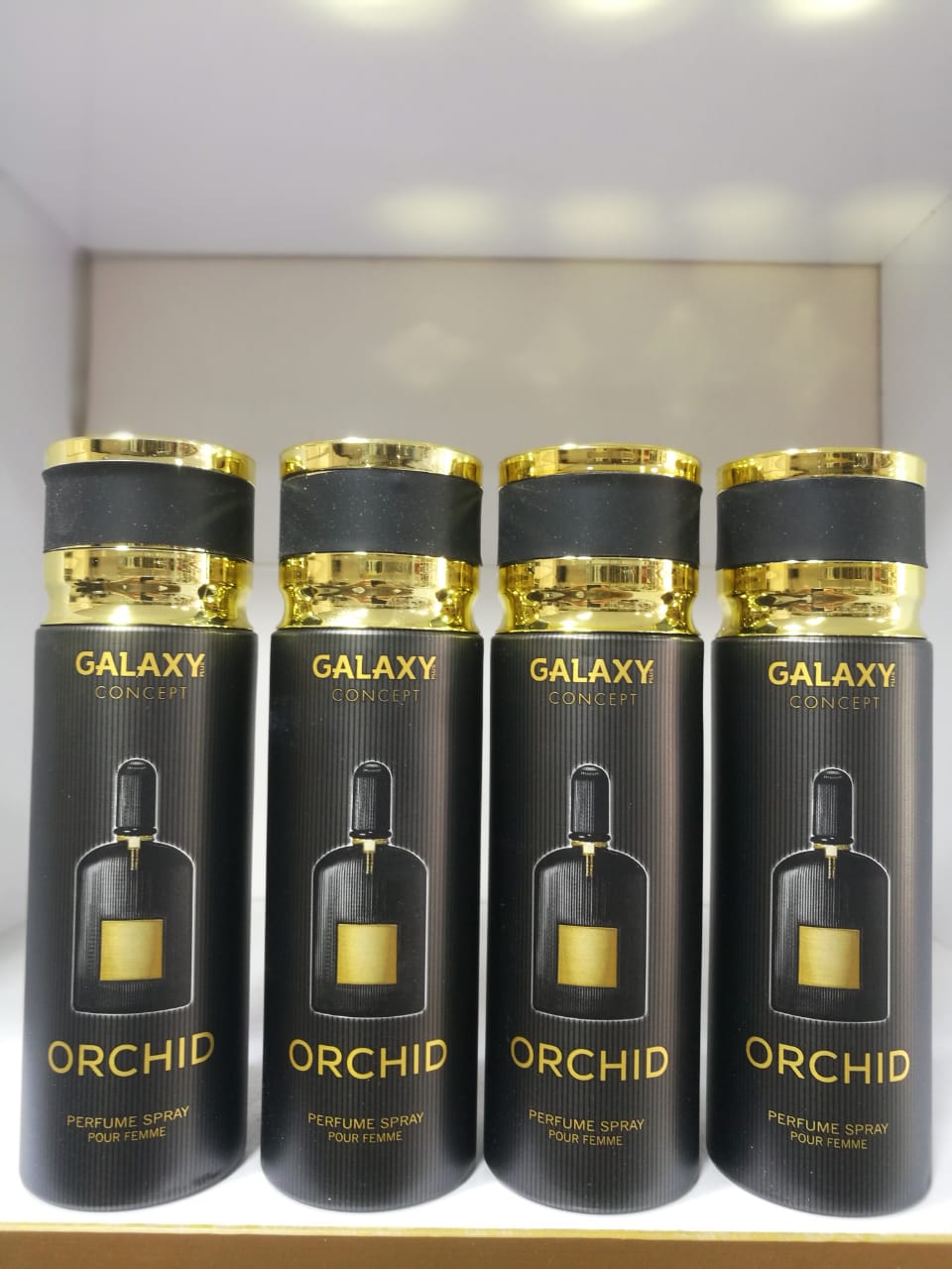 اسپری خوشبوکننده بدن ۲۰۰ میلی‌لیتر گلکسی کانسپت مدل Orchid – رایحه گرم، تلخ و لوکس زنانه