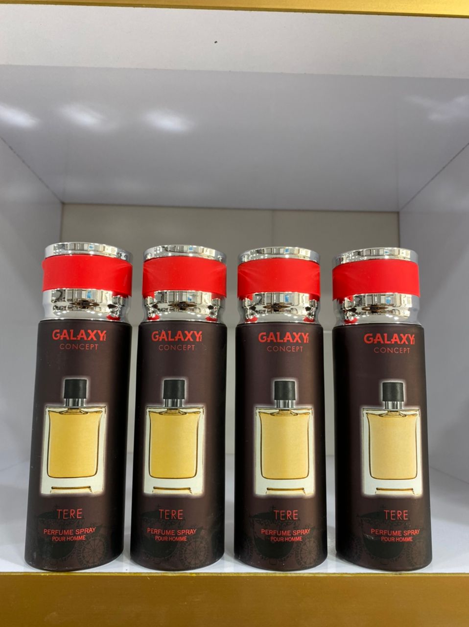 اسپری خوشبوکننده بدن ۲۰۰ میلی‌لیتر گلکسی کانسپت مدل Tere – رایحه تلخ، تند و خاکی مردانه (نمادی از وقار و قدرت