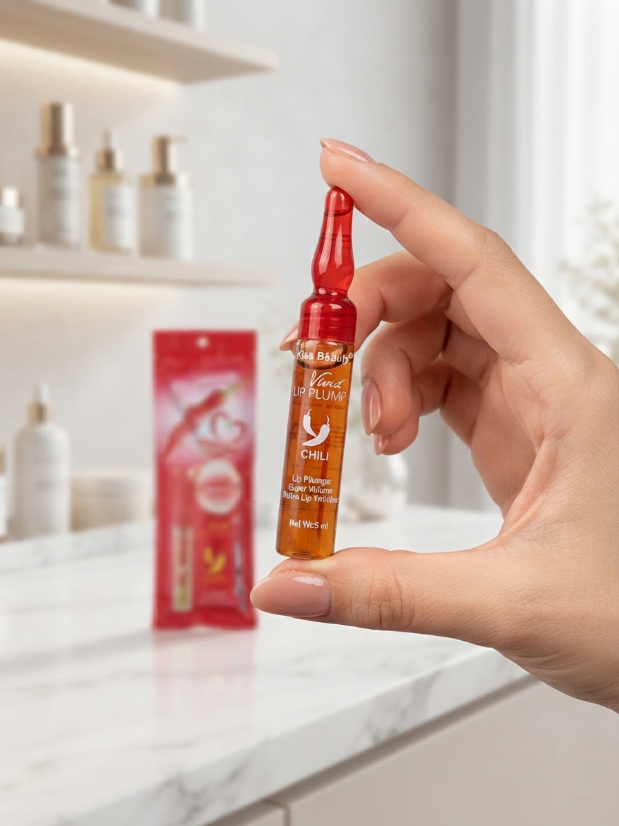 لیپ پلامپر (Lip Plumper) برند Kiss Beauty مدل Vivid Chili ‌
