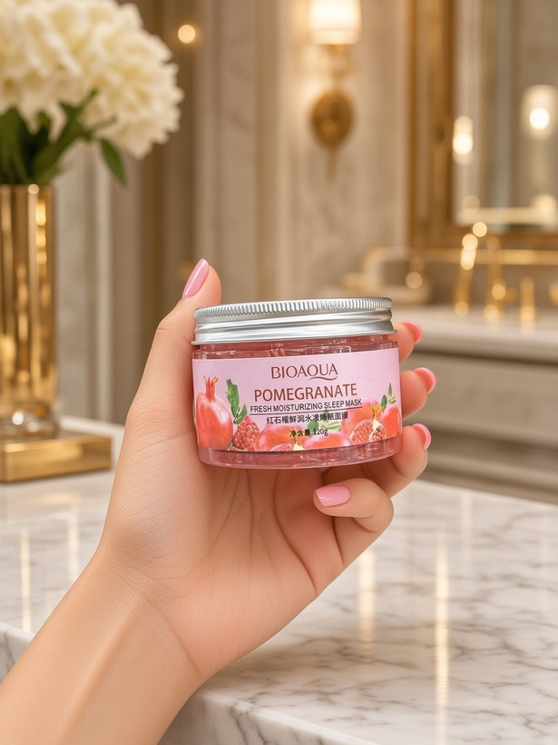 ماسک خواب و اسکراپ ژلهای انار 🍎✨
