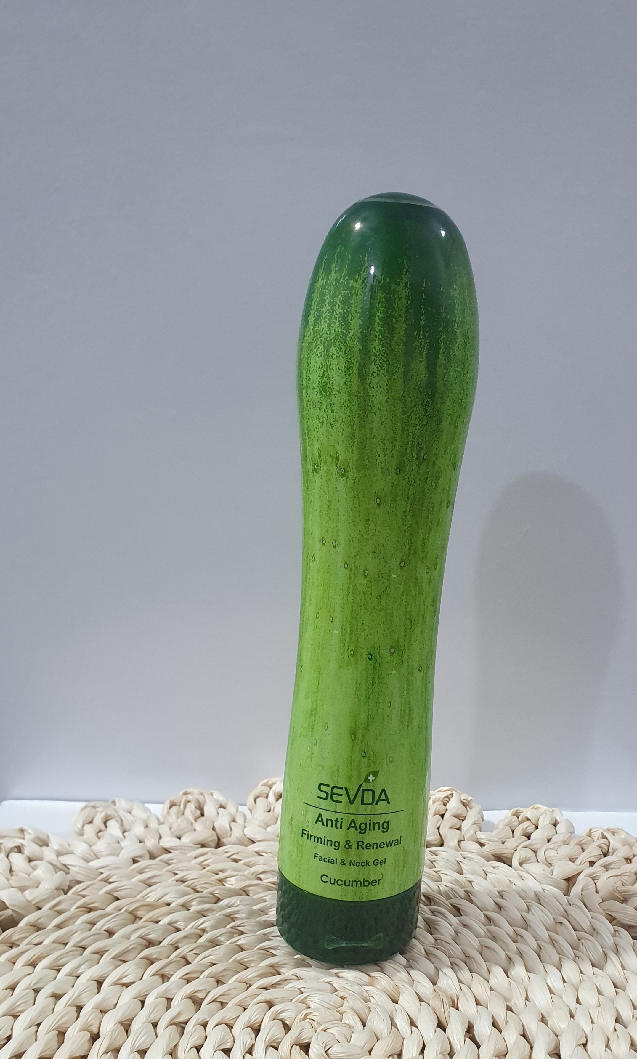 ژل آبرسان و جوانساز صورت و گردن خیار سودا (SEVDA) ✨ (Anti Aging Firming & Renewal Cucumber Gel)