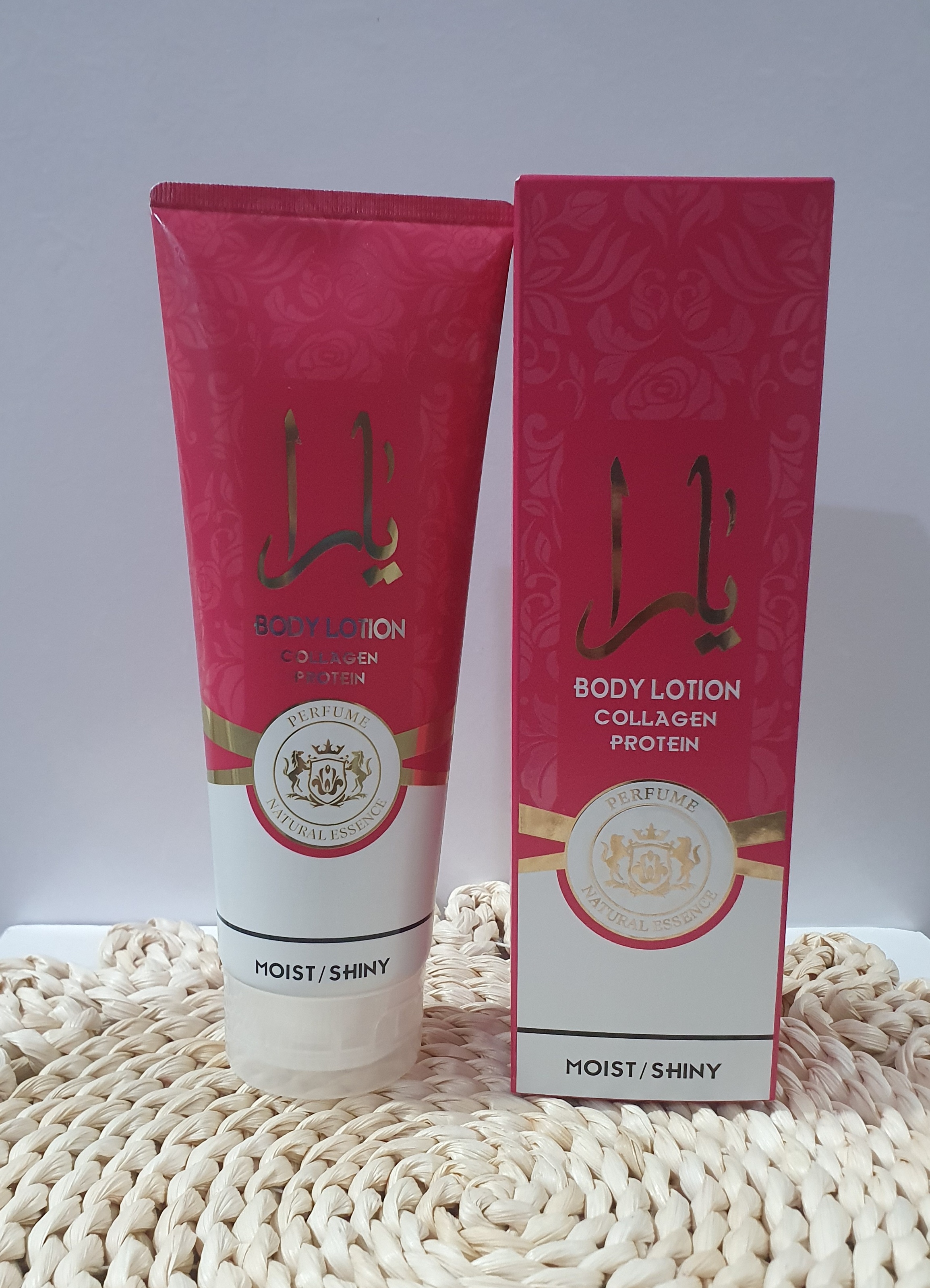لوسیون بدن عطری یارا (Yara) مدل کلاژن و پروتئین ✨ (Body Lotion Collagen Protein - Moist/Shiny)