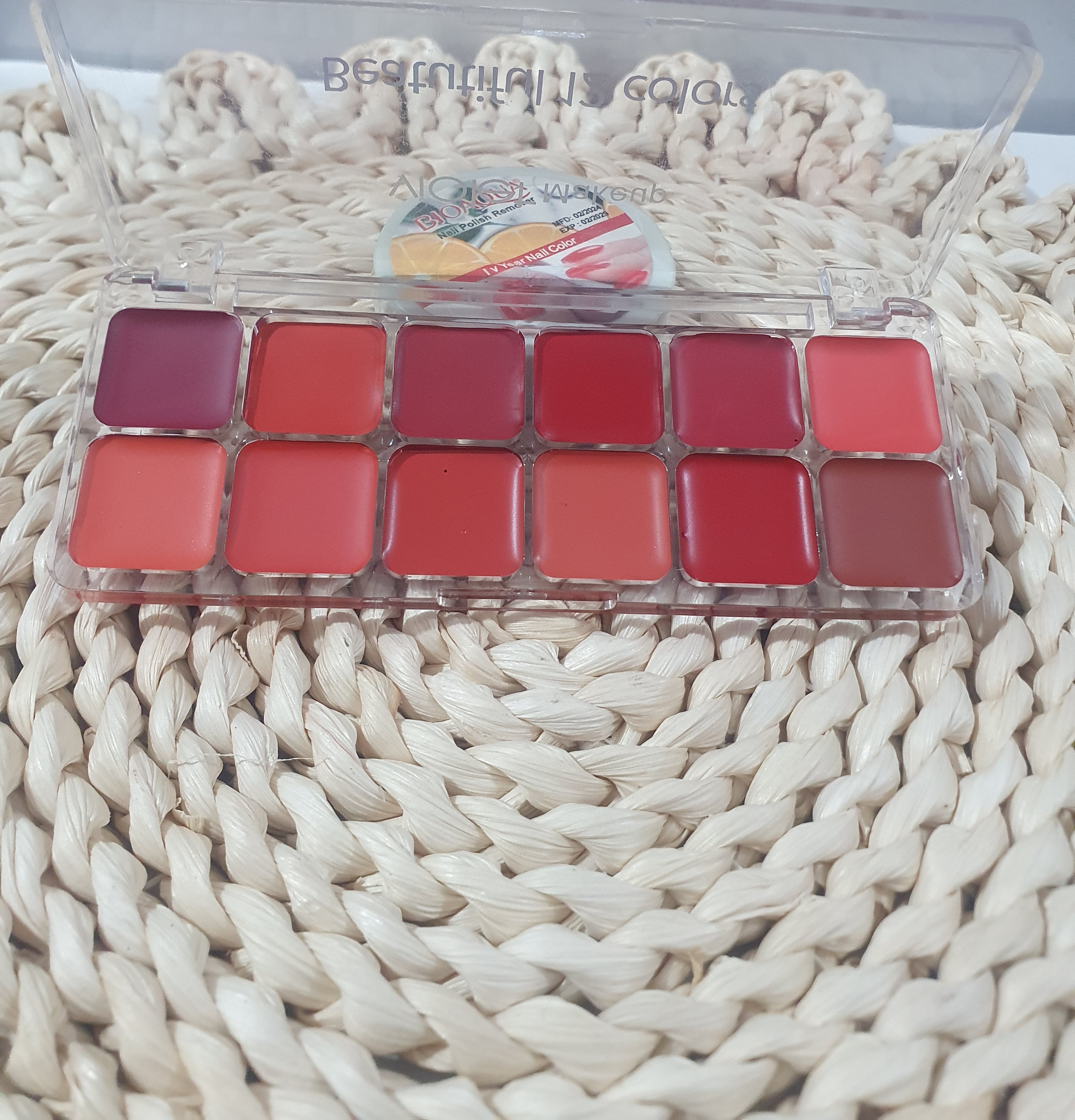 💄 پالت رژ لب ۱۲ رنگ ویولت Violet Makeup (شماره ۰۱) 💄
