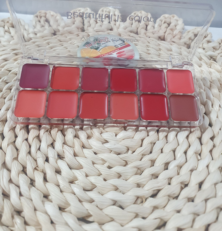 💄 پالت رژ لب ۱۲ رنگ ویولت Violet Makeup (شماره ۰۱) 💄