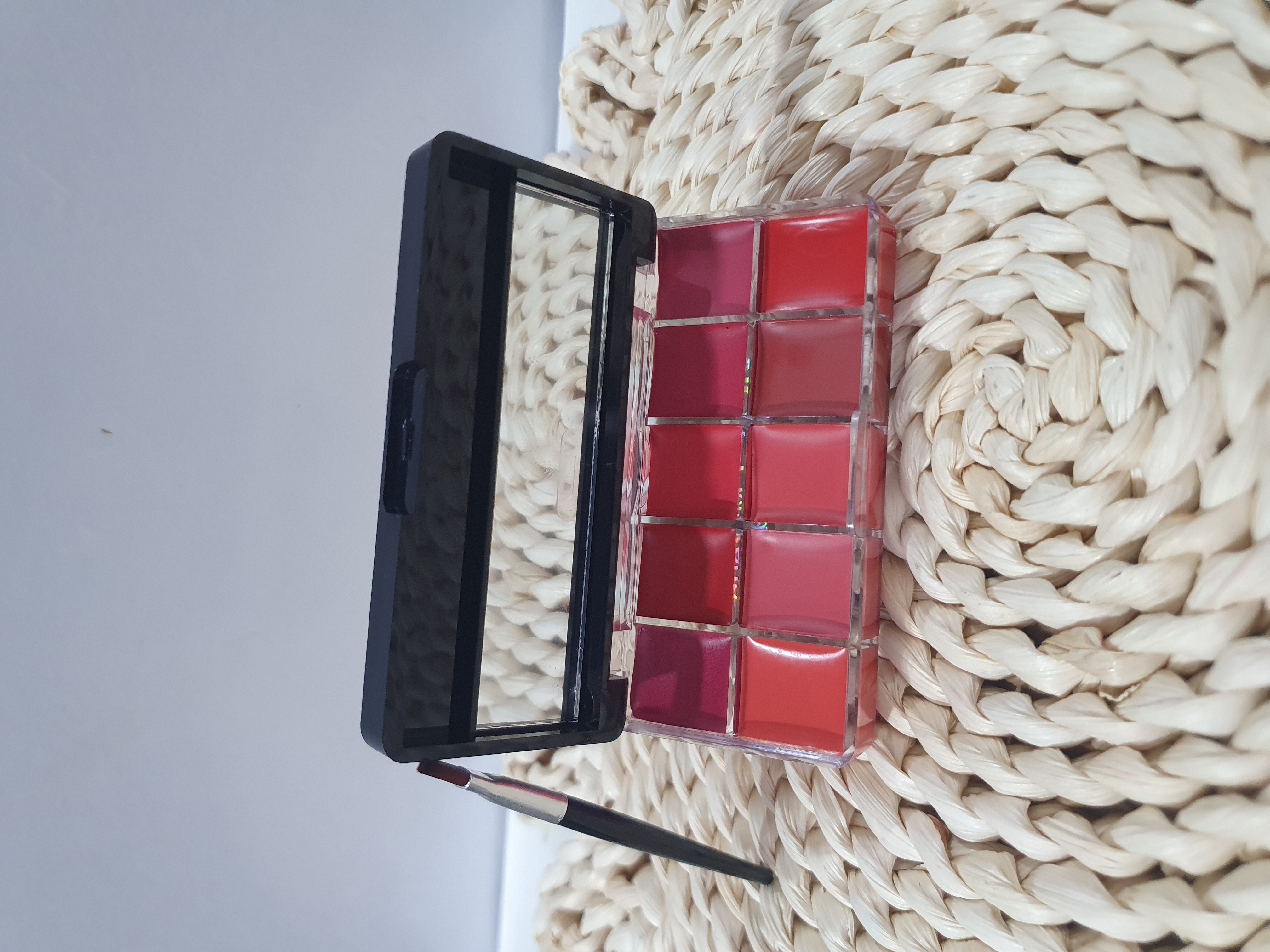 : پالت رژلب حرفه‌ای ۱۰ رنگ VIOLET - سری A 💄✨🎨