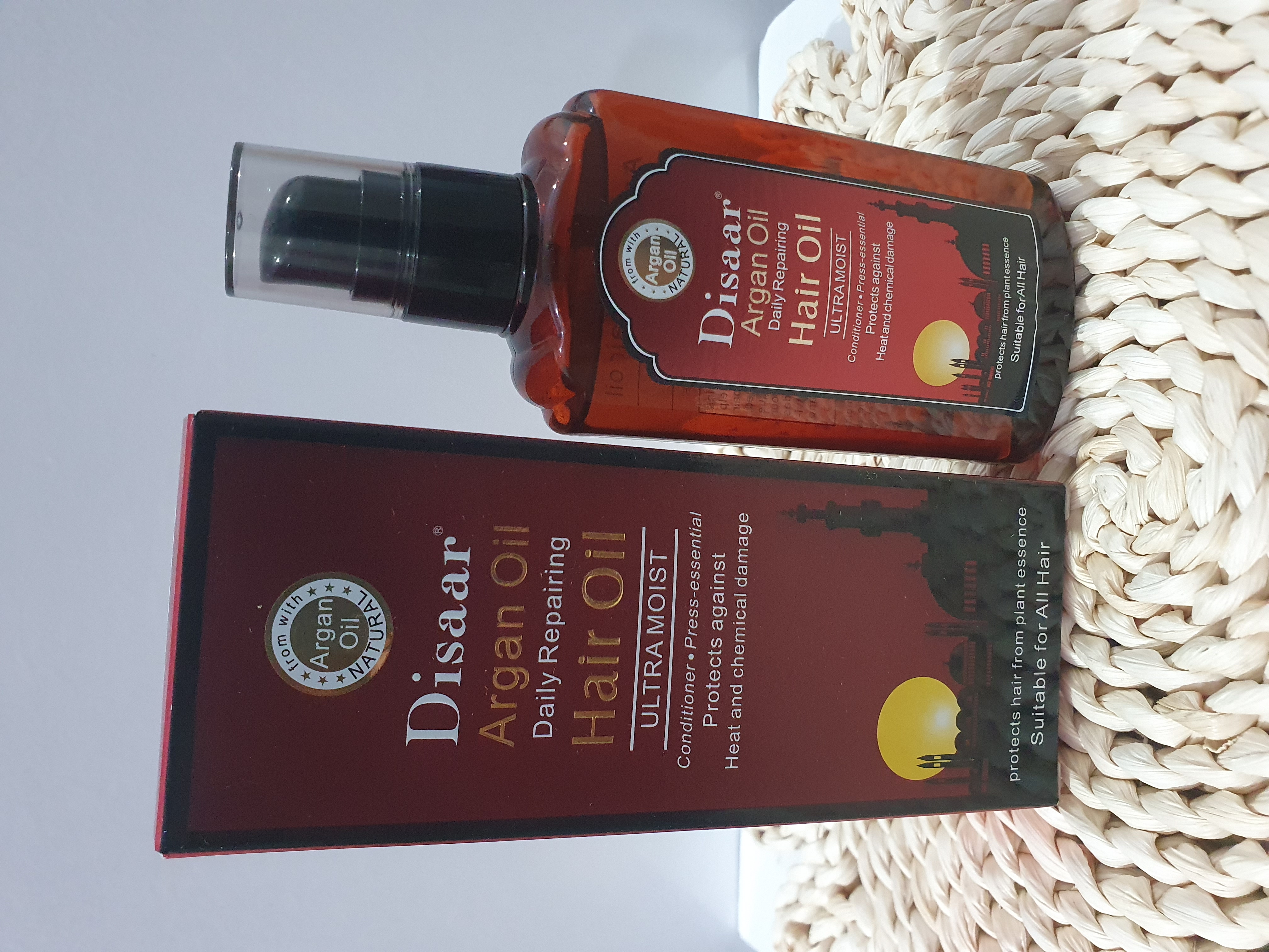 : روغن آرگان خالص و اورجینال Disaar - ترمیم‌کننده حرفه‌ای مو 🍯💇‍♀️✨ ‌