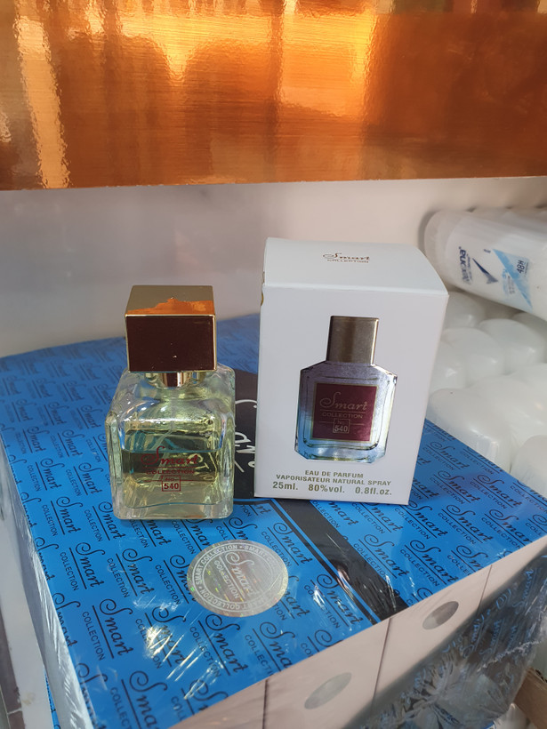 عطر ۲۵ میل اسمارت کالکشن کد ۵۴۰ (رایحه میسون فرانسیس کورکجان باکارات رژ ۵۴۰ Baccarat Rouge 540) 🍬🪵💎