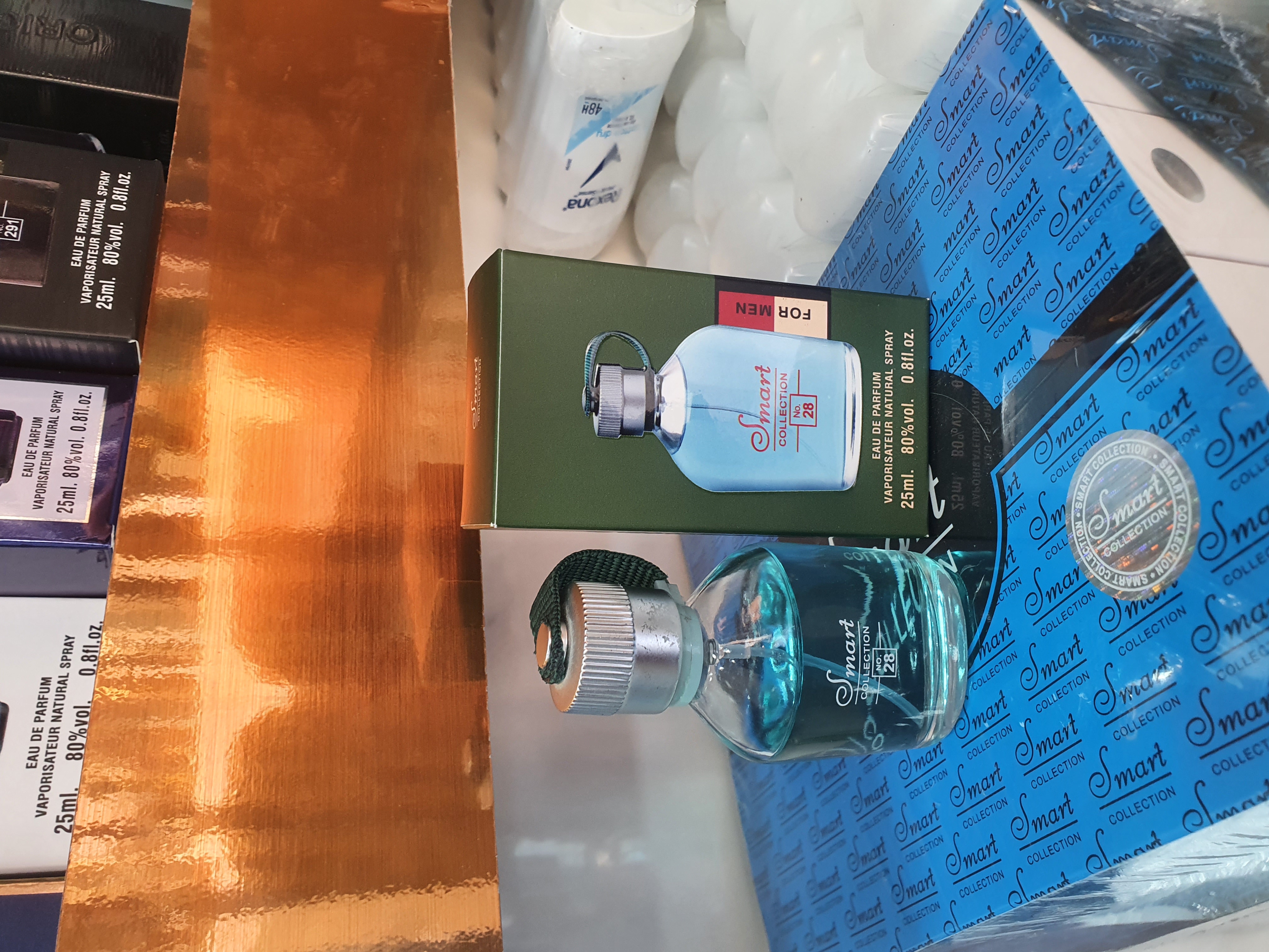 عطر ۲۵ میل اسمارت کالکشن کد ۲۸ (رایحه هوگو بوس من / هوگو سبز مردانه Hugo Boss Man) 🍏🌿✨