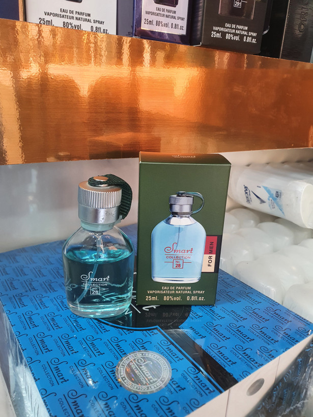 عطر ۲۵ میل اسمارت کالکشن کد ۲۸ (رایحه هوگو بوس من / هوگو سبز مردانه Hugo Boss Man) 🍏🌿✨