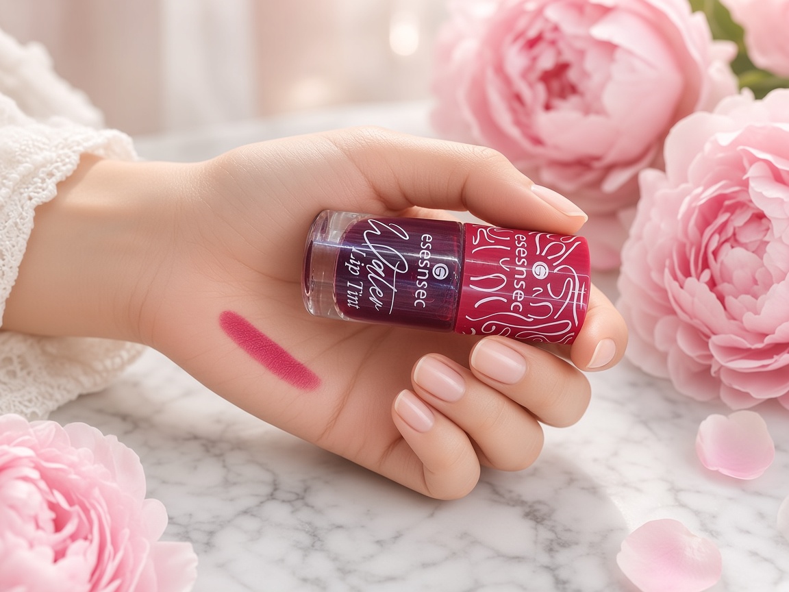 🌸 تینت لب و گونه Water Lip Tint (رایحه و رنگ ارغوانی/صورتی)